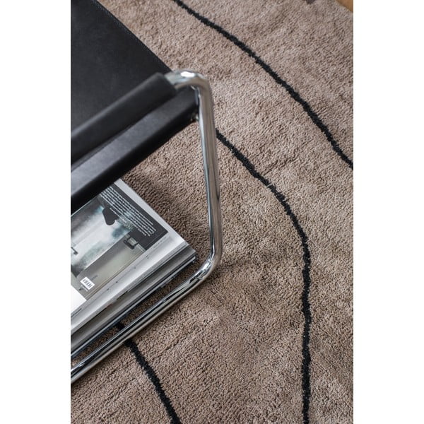 Кафяв памучен килим подходящ за пране 140x200 cm Shadow – Mette Ditmer Denmark-image-2