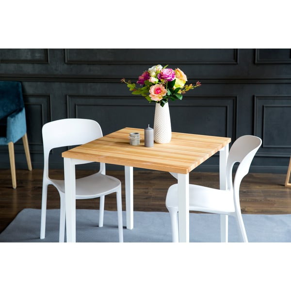 Бяла маса за хранене TRIVENTI, 80 x 80 cm - Ragaba-image-3