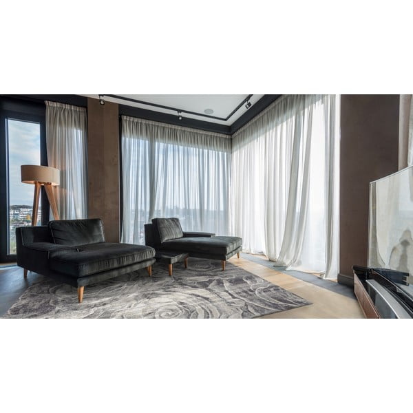 Сив вълнен килим 160x240 cm Ros - Agnella-image-1