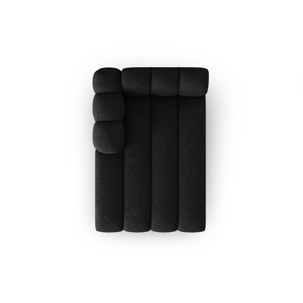 Черно-антрацитна лежанка (ляв ъгъл) Lupine – Micadoni Home-image-2