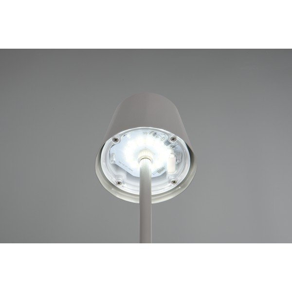 Сива LED настолна лампа с метален абажур (височина 21 cm) Diaz – Reality-image-3