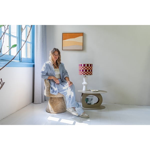 Бежова метална масичка за кафе 55x66 cm Tonda – Spinder Design-image-2