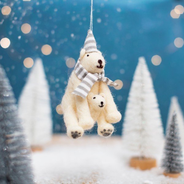 Коледна фигурка Polar Bear – Sass & Belle-image-1