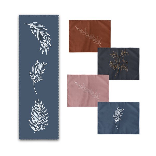 Комплект от 4 подложки и покривало от плат - Minimalist Home World