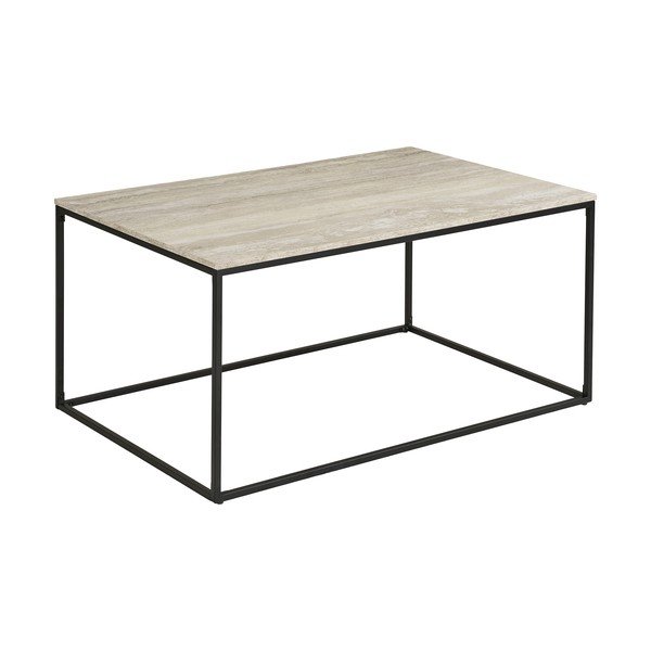 Черна/бежова масичка за кафе от декор от камък 60x90 cm Vita – House Nordic