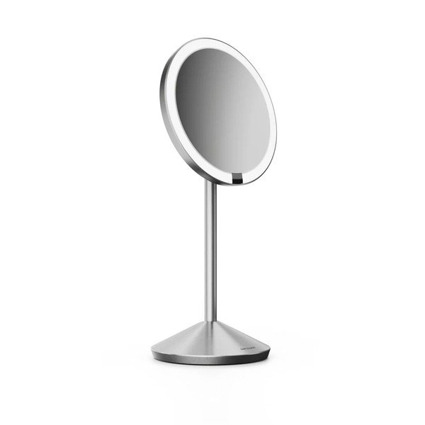 Козметично огледало със светлина/увеличително (увеличение 5x) ø 12 cm – simplehuman-image-3