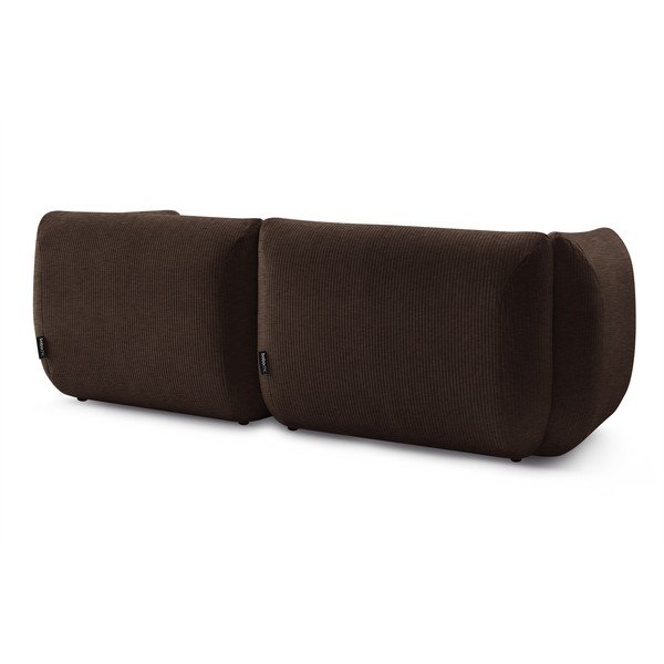 Тъмнокафяв велурен диван 260 cm Lecomte - Bobochic Paris-image-4