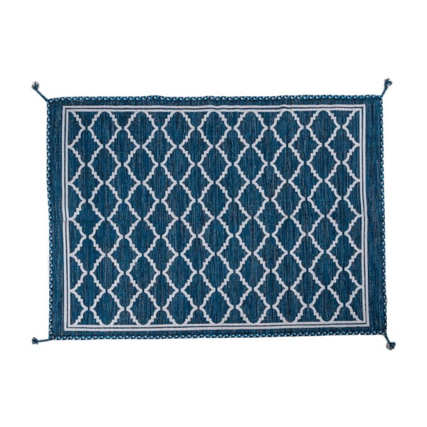 Modrý ručně tkaný koberec Navaei & Co Kilim Ethnic 206, 180 x 120 cm