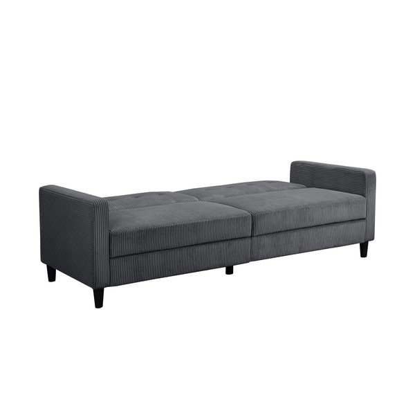 Сив диван от рипсено кадифе 203 cm Hartford – Støraa-image-4