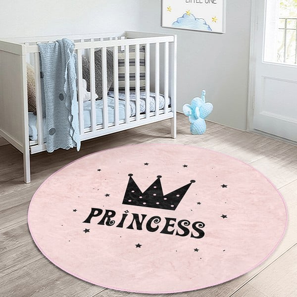 Розов детски килим ø 120 cm Comfort - Mila Home-image-2