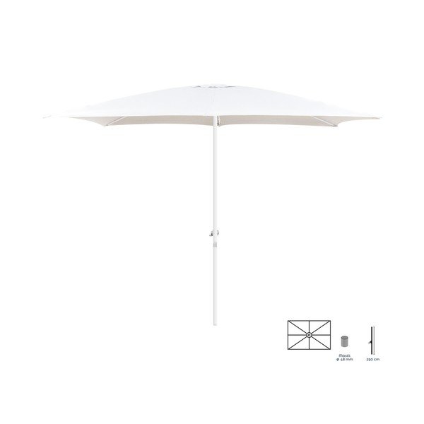 Бял чадър ø 300 cm Alba - LDK Garden-image-3