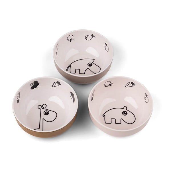 Розови бебешки купички в комплект от 3 бр. ø 11,5 см Deer Friends - Done by Deer