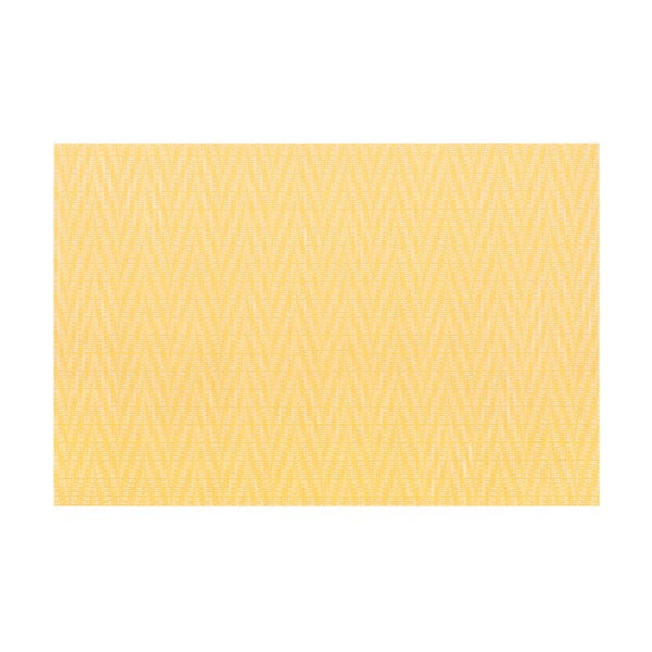 Жълта подложка с шеврон, 45 x 30 cm - Tiseco Home Studio