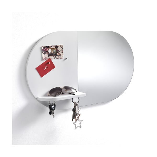 Стенно огледало с магнитна плоча Reminder, 36 x 60 x 9 cm O-Reminder - Tomasucci