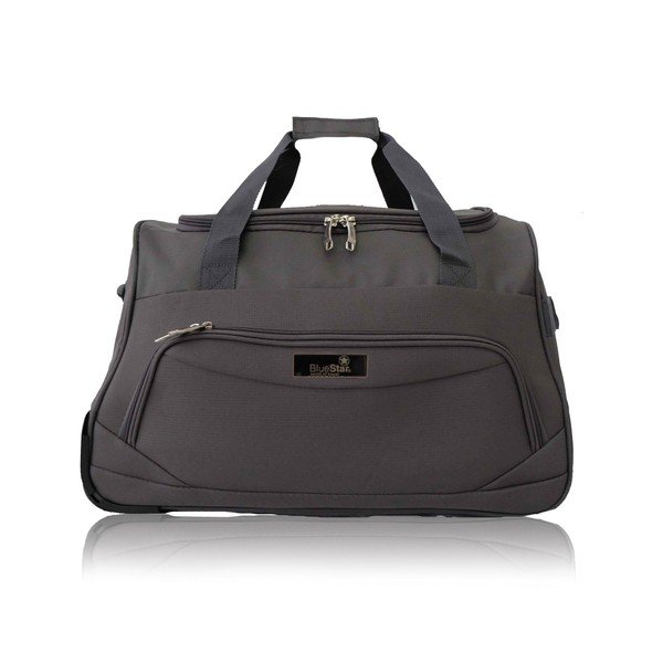 Šedá cestovní taška na kolečkách Blue Star Genes, 45 l