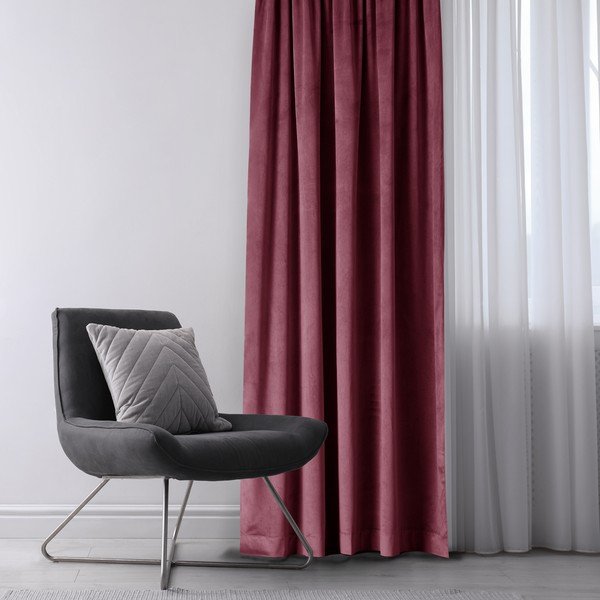 Бордо/розово dimout перде 140x270 cm Eyelets – Restilo-image-1