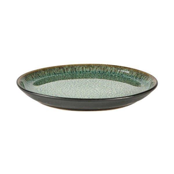 Зелена/черна десертна глинена чиния ø 17 cm Gastro Green/Black – Bitz-image-2