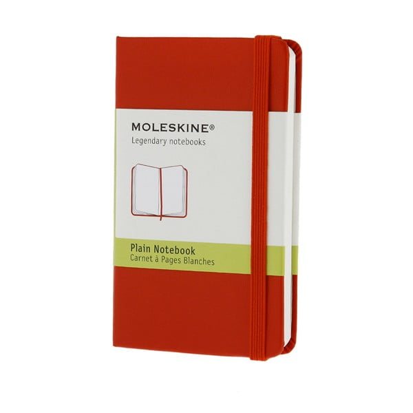 Zápisník Moleskine XS Red, nelinkovaný