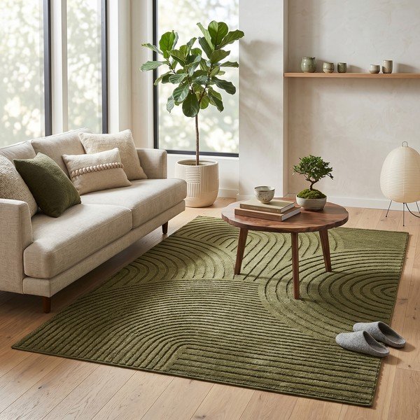 Тъмнозелен килим 160x230 cm Whirl – ESTE-image-1
