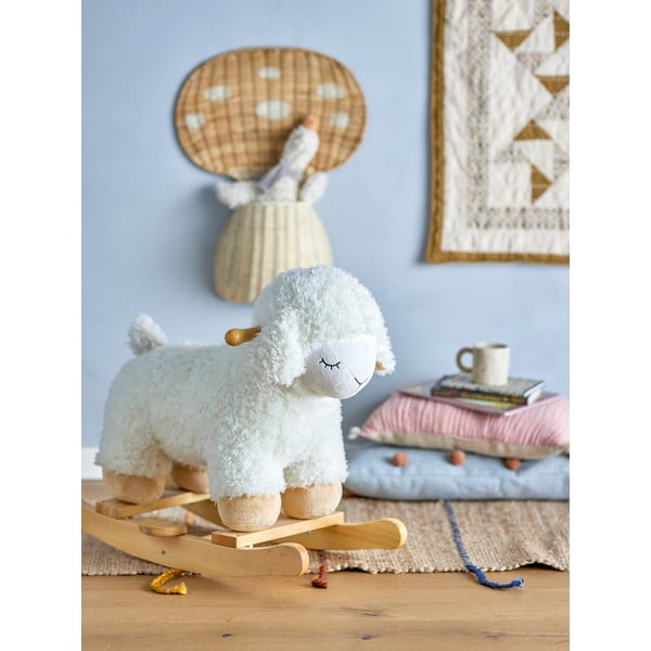 Бебешка люлееща се овца от букова дървесина Люлееща се играчка - Bloomingville Mini-image-1