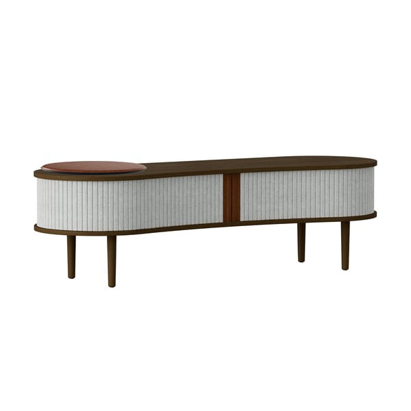 ТВ масичка в сиво-кафяво от дъб 140x40 cm Audacious - UMAGE-image-4