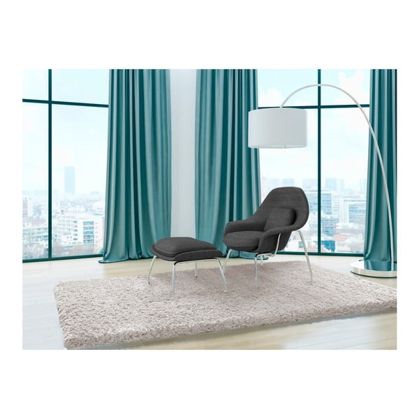 Bílý koberec Universal Floki Liso, 60 x 120 cm-image-1