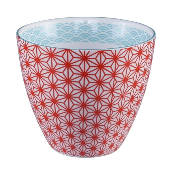 Червено-бяла чаша за чай Star/Wave, 350 ml - Tokyo Design Studio