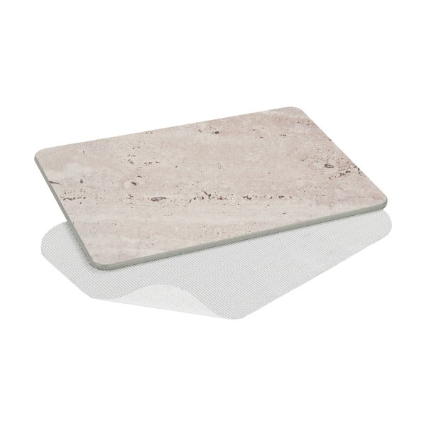 Светлокафяв килим за баня от диатомична глина 39x60 cm Puna – Wenko-image-2