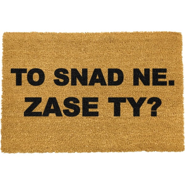 Рогозка от естествени кокосови влакна Again you?, 40 x 60 cm Zase Ty? - Artsy Doormats
