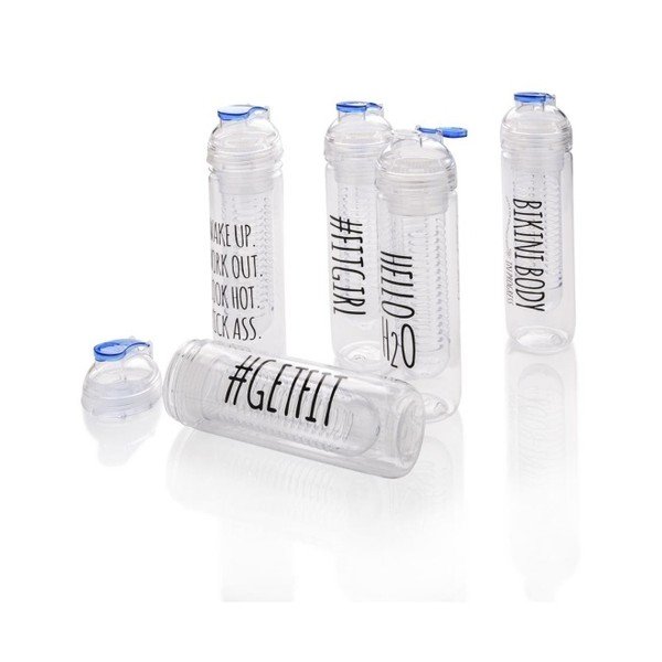 Motivační lahev se sítkem na ovoce XD Design Get fit, 500 ml-image-1