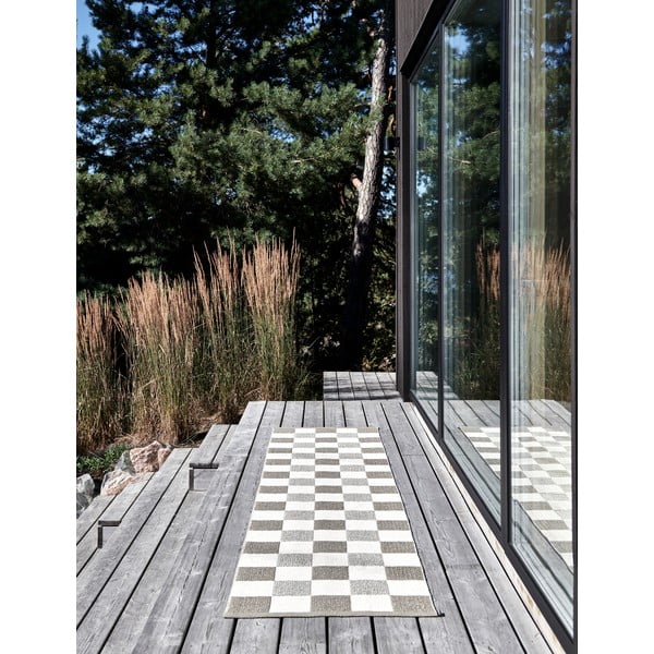 Бежова и кремава пътека за открито и закрито 70x300 cm Pix Dark Linen – Pappelina-image-4