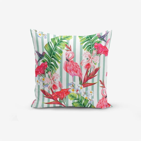 Калъфка за възглавница Flamingo Şerit, 45 x 45 cm - Minimalist Cushion Covers