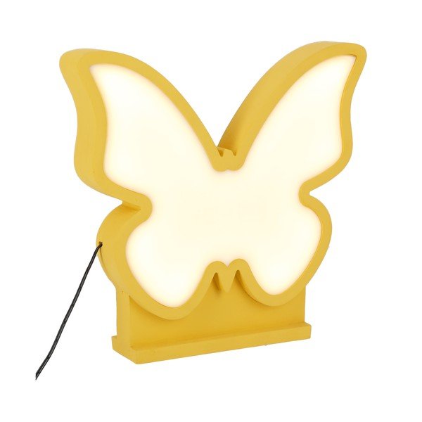 Жълта бебешка лампа Butterfly - Candellux Lighting-image-1