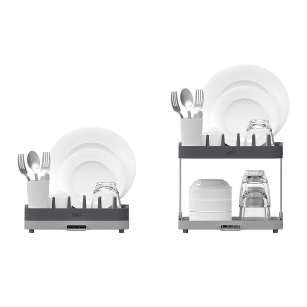 Сива двустепенна тава за оттичане Duo - Joseph Joseph-image-2