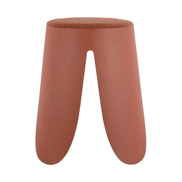 Светлочервена пластмасова табуретка Savor - Leitmotiv-image-2