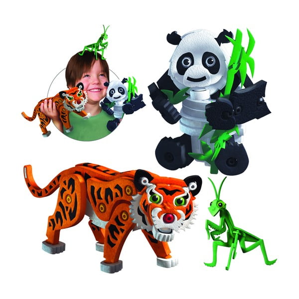 Комплект за конструиране на тигър и панда - Bloco