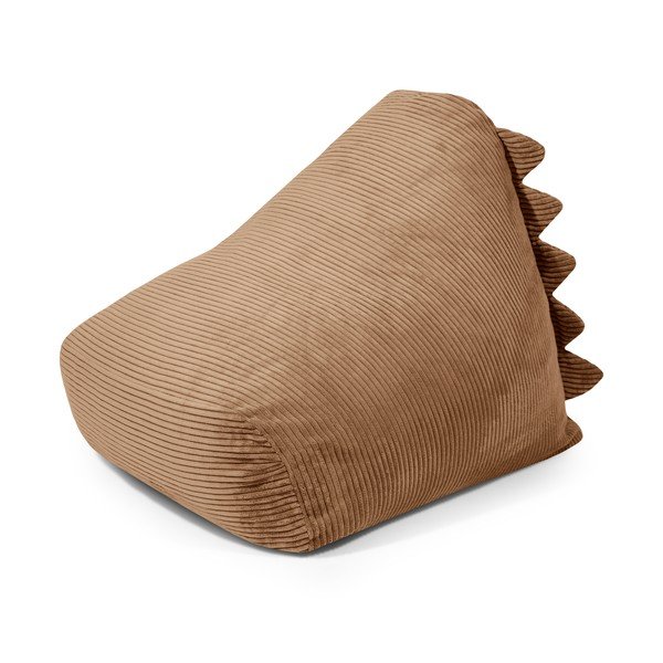 Кафяв детски пуф от рипсено кадифе Snug 80 Dragon – SLOWDOWN