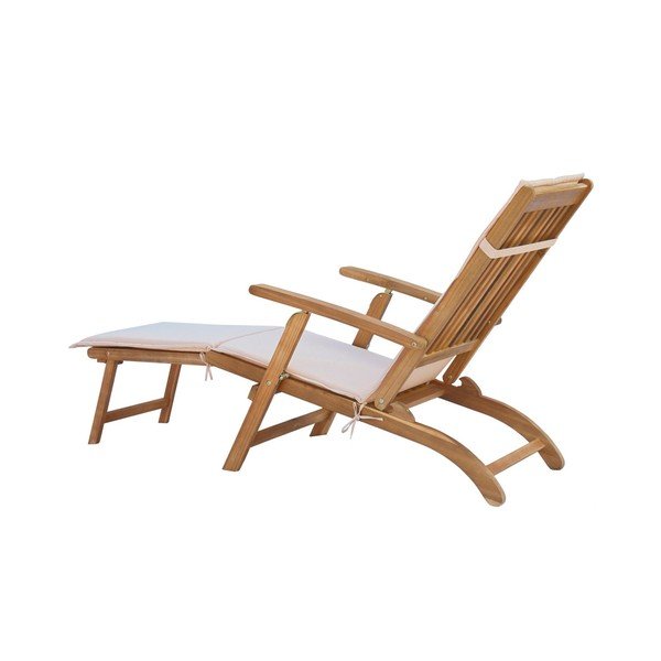 Bílé  zahradní lehátko z akátového dřeva SOB Garden-image-4
