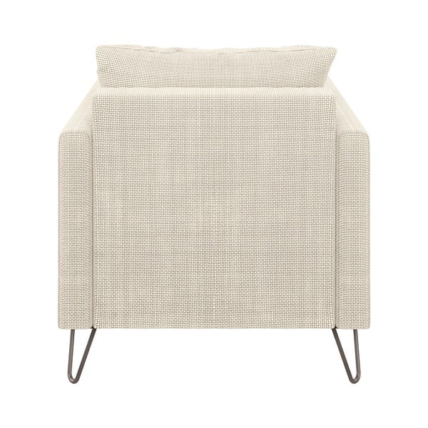 Кремаво шенилово кресло Freya – Ropez-image-2