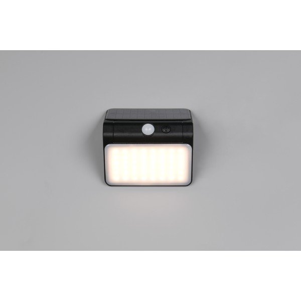 LED стенно външно осветително тяло със соларен панел (височина 12 cm) Olinda – Reality-image-2