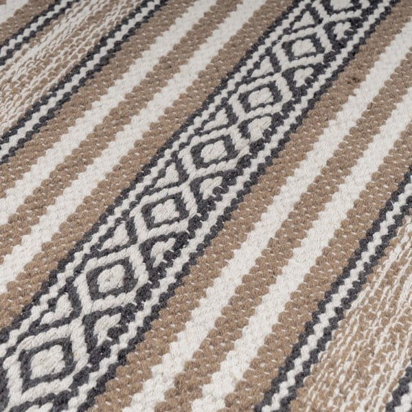 Бежов памучен килим подходящ за пране 60x90 cm – Casa Selección-image-1