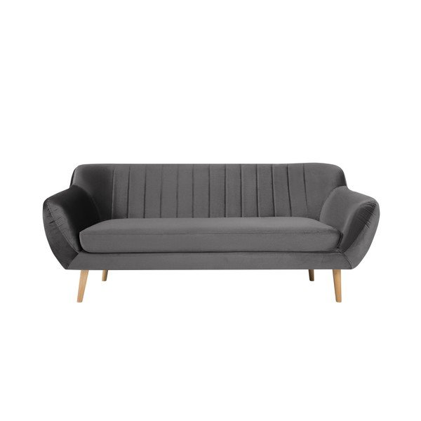 Šedá třímístná pohovka Mazzini Sofas Benito