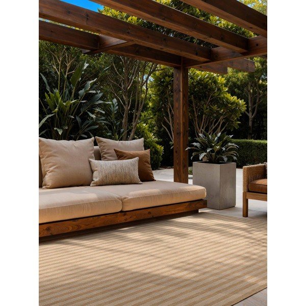 Кремав/в естествен цвят килим за открито и закрито 200x300 cm Haringey Linley – Ted Baker-image-1