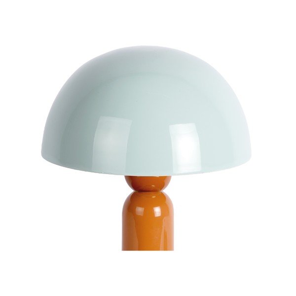 Оранжева/сиво-синя метална настолна лампа (височина 30 cm) Firenze round – Leitmotiv-image-1