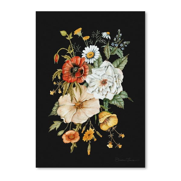 Плакат "Букет от диви цветя" от Шилин Луиз, 30 x 42 cm - Americanflat