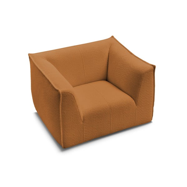 Кресло от прежда с примки от букле в цвят горчица Giorgia – Bobochic Paris-image-4