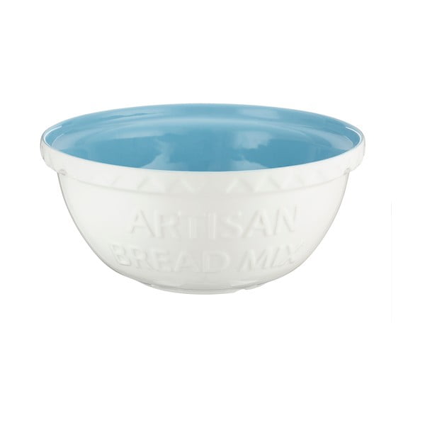 Бяла керамична купа със синя вътрешност Baker's Authority, ⌀ 26 cm - Mason Cash