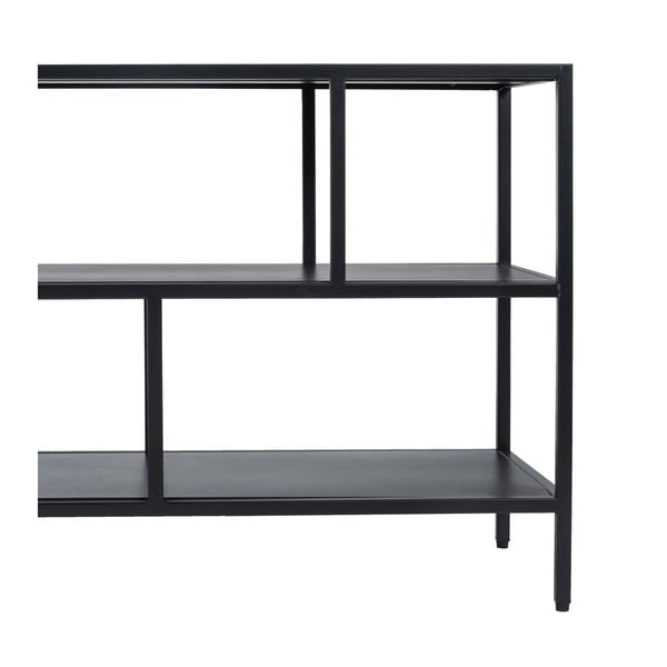 Черна стоманена маса за телевизор 120x55 cm – Ixia-image-3