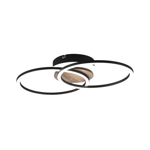 Черно-кафяво LED осветително тяло за таван с възможност за димиране 28x46 cm Giro - Reality-image-2