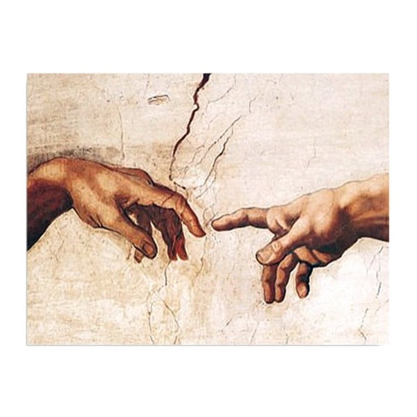 Репродукция на стена върху платно Микеланджело, 40 x 30 cm - Wallity